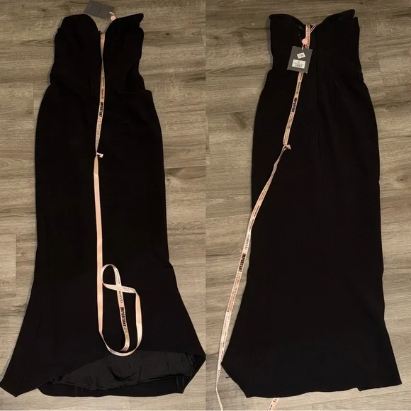 House of CB Sabine Black Crepe strapless corset dress - Picture 14 of 16